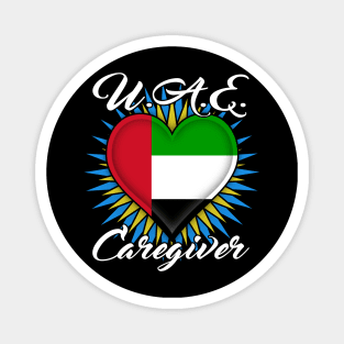 U.A.E. Caregiver (white font) Magnet